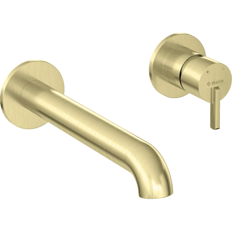 Elegancka Bateria Podtynkowa Złota - Nowoczesny Design z Precyzyjnym Mieszemaczem.