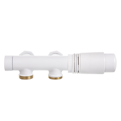 Perfekcyjny Dobór: Nowoczesny Zawór Kątowy DUOPLEX Chrom/Biały, Odwracalny!