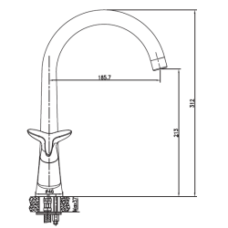 Bateria Umywalkowa Purani Exe Wysoka - Elegancja i Funkcjonalność w Twojej Łazience