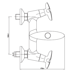 Elegancka Bateria Wannowa Purani Exe - Styl i Funkcjonalność na Co Dzień