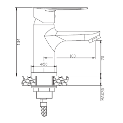 Stylowa Bateria Umywalkowa Esla BU-94-001 – Elegancja i Funkcjonalność w Twojej Łazience