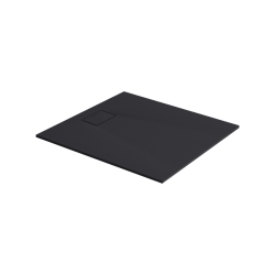 Lavano brodzik prostokątny 100x90 cm kompozytowy, czarny