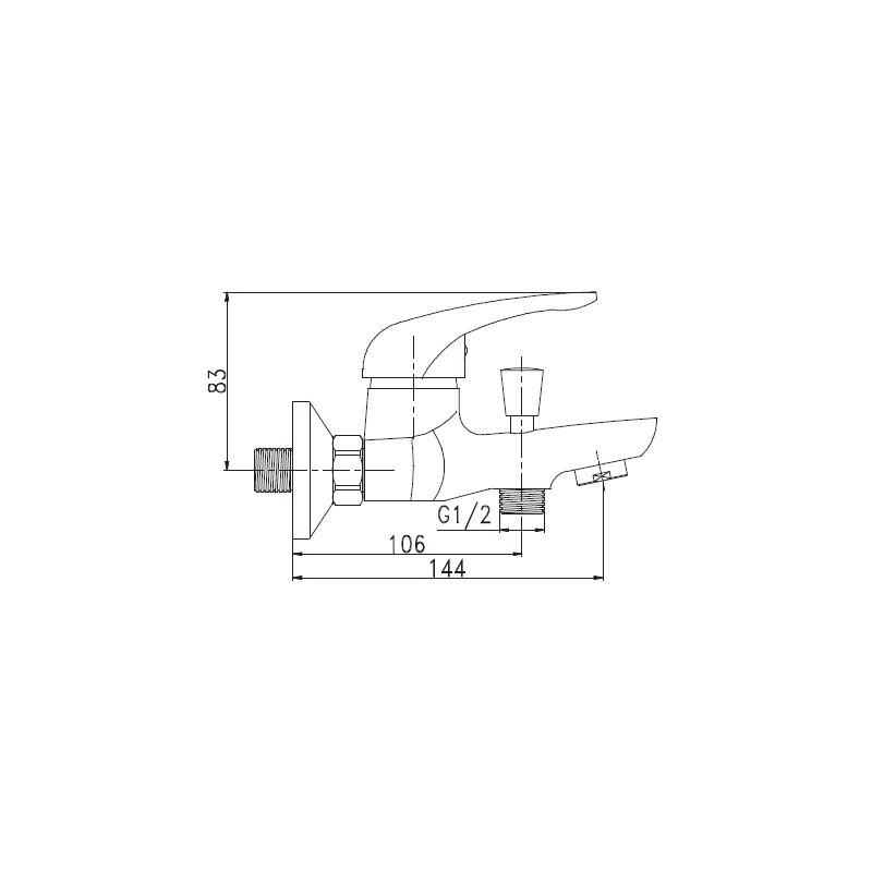 Elegancka Bateria Wannowa Simi BW-17-001 – Nowoczesny Design dla Twojej Łazienki!