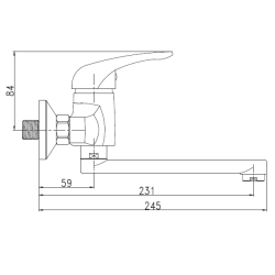 Stylowa Bateria Kranowa Simi BC-17-001 – Elegancja i Funkcjonalność w Twojej Kuchni!