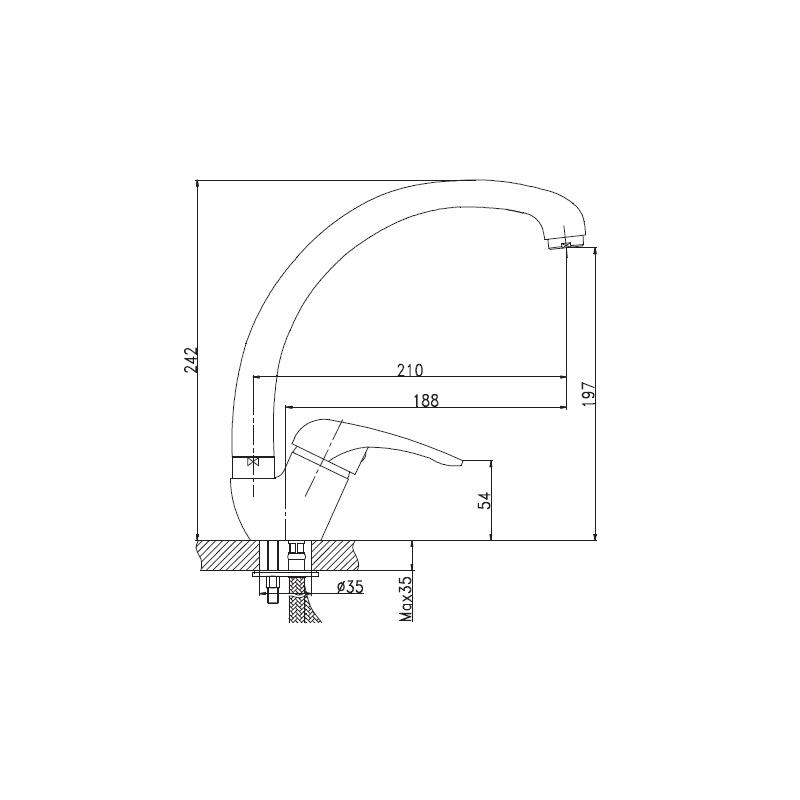 Elegancka bateria zlewozmywakowa Simi BZ-17-L01 - Styl i funkcjonalność w Twojej kuchni!