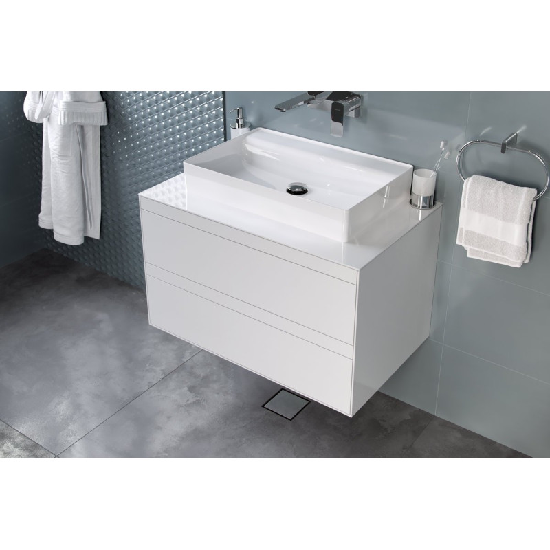 Torvi odpływ punktowy 13x13 cm 2w1 pokrywa stal nierdzewna, chrom