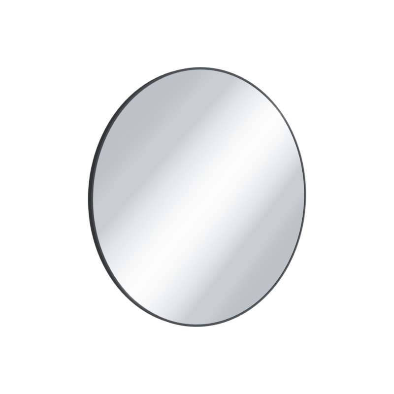 Virro lustro łazienkowe 60 cm okrągłe, czarny mat