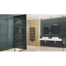 Virro lustro łazienkowe 60 cm okrągłe, czarny mat