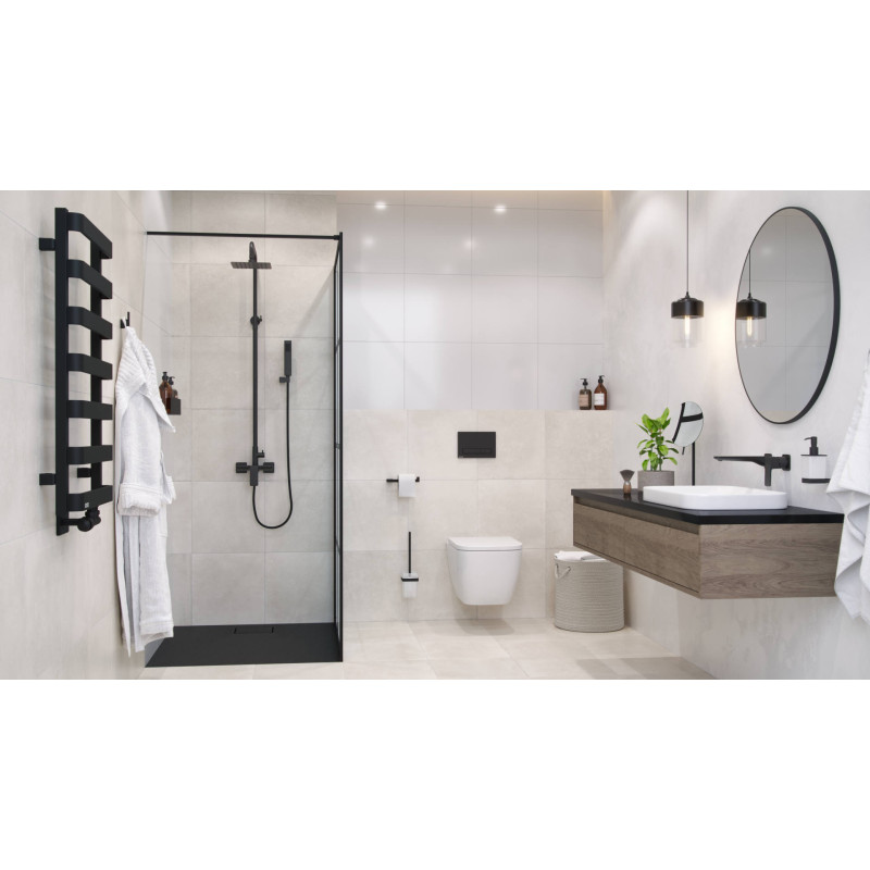 Rolo lusterko stojące powiększające, czarny mat