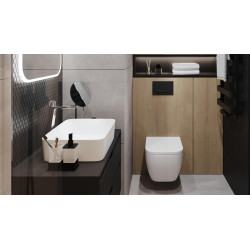 Rolo lusterko stojące powiększające, czarny mat