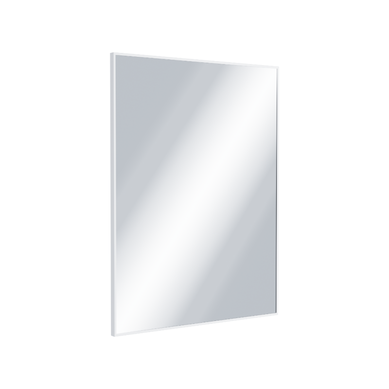 Kuadro lustro łazienkowe 80x60 cm prostokątne, biały mat
