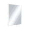 Kuadro lustro łazienkowe 80x60 cm prostokątne, biały mat