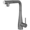 Titanium Kitchen Tap z Filtracją i Wyciąganą Wylewką - Elegancja i Funkcjonalność!