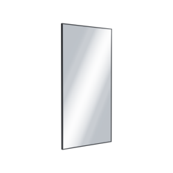 Kuadro lustro łazienkowe 100x50 cm prostokątne, czarny mat