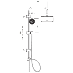 Luksusowy Zestaw Prysznicowy Verso AU-25-001 - Twój Prywatny Spa w Domu!