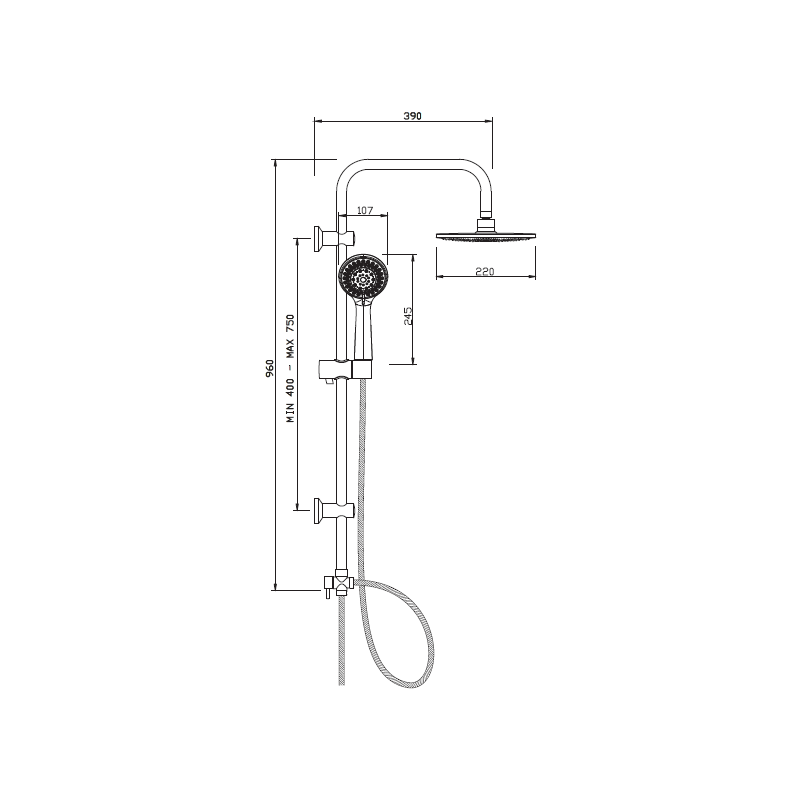 Luksusowy Zestaw Prysznicowy Verso AU-25-001 - Twój Prywatny Spa w Domu!