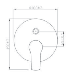 Stylowa bateria podtynkowa Verso BP-82-P01 - Nowoczesność w Twojej Łazience!