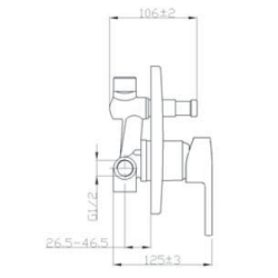 Stylowa bateria podtynkowa Verso BP-82-P01 - Nowoczesność w Twojej Łazience!