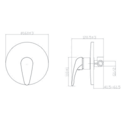 Bateria Instalacyjna Simi BP-17-001: Elegancja i Funkcjonalność w Twojej Łazience