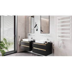 Rima 2.0 umywalka nablatowa 50x40 cm prostokątna z otworem na baterię, biały połysk