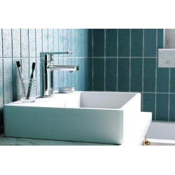 Deante Tubo bateria umywalkowa chrom