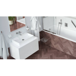 Rima 2.0 umywalka nablatowa 60x40 cm  prostokątna bez otworu na baterię, biały połysk