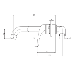 Elegancka Bateria Umywalkowa Podtynkowa Simi BP-17-U01 - Nowoczesny Design dla Twojej Łazienki