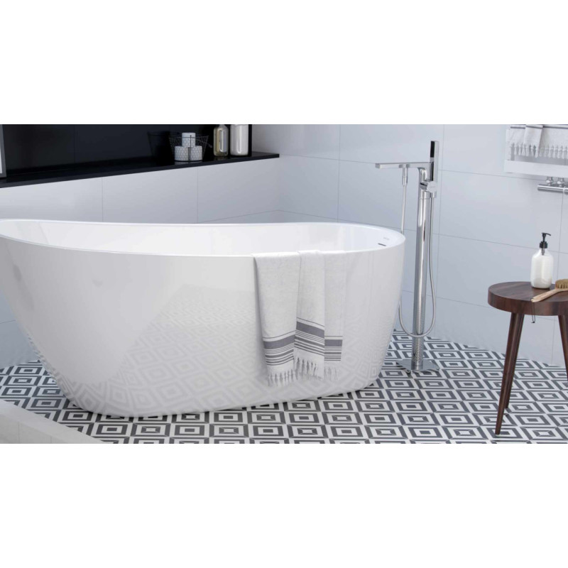 Krotos bateria wannowo-prysznicowa wolnostojąca, chrom