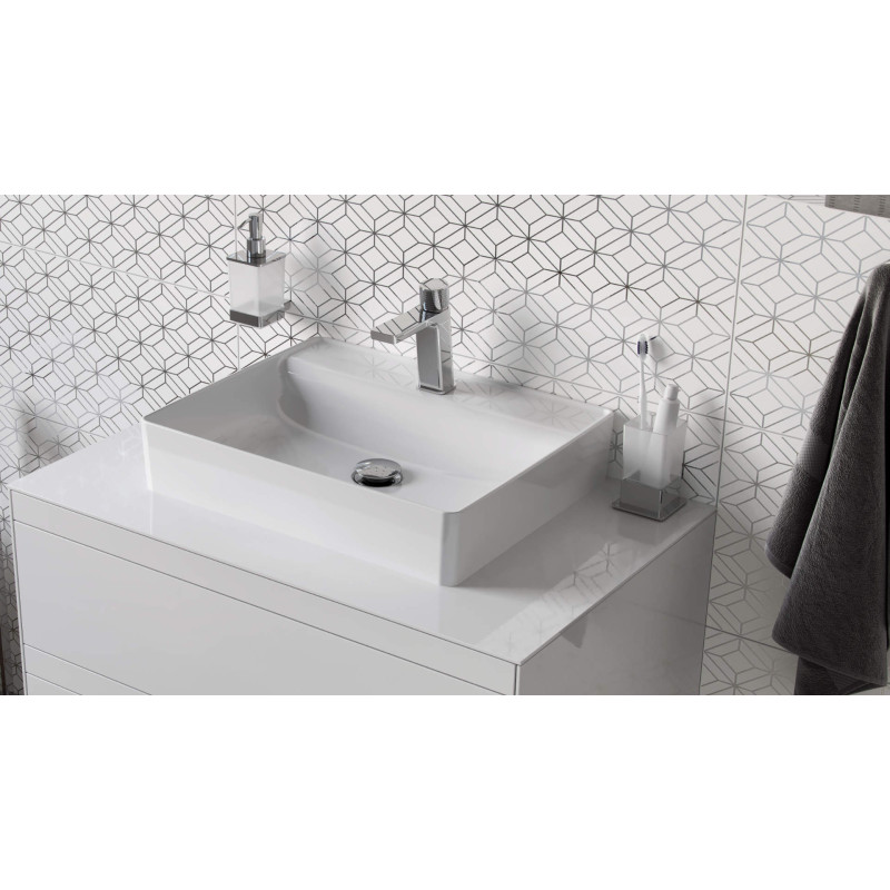 Krotos bateria umywalkowa stojąca, chrom