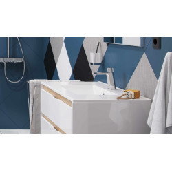 Krotos bateria umywalkowa stojąca, chrom