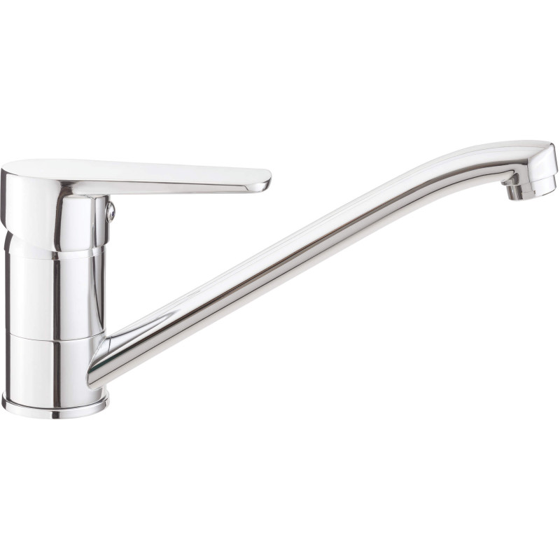 Bateria kuchenna Premium Plus - chrom, obrotowa wylewka, ceramiczna głowica, 7 lat gwarancji