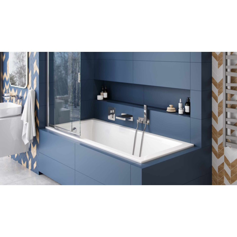 Krotos wylewka podtynkowa kaskadowa, chrom