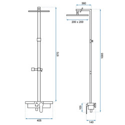 Luksusowy Zestaw Natryskowy Lucas Chrom - Nowoczesny Design, Wysoka Jakość!