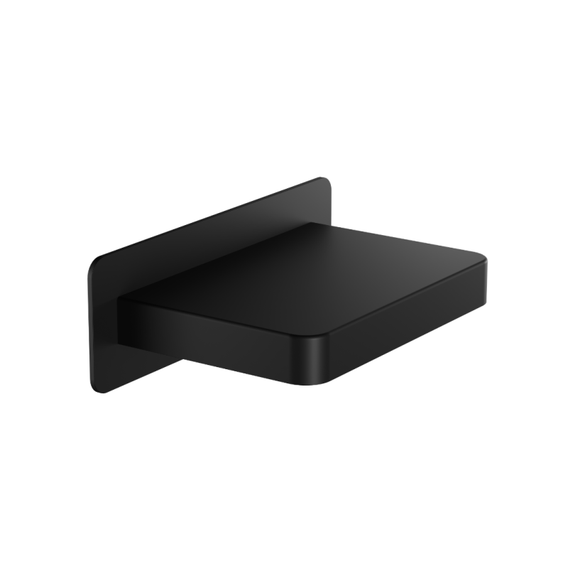 Krotos wylewka podtynkowa kaskadowa, czarny mat