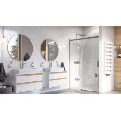 Krotos zestaw prysznicowo-wannowy podtynkowy 3 funkcyjny, chrom