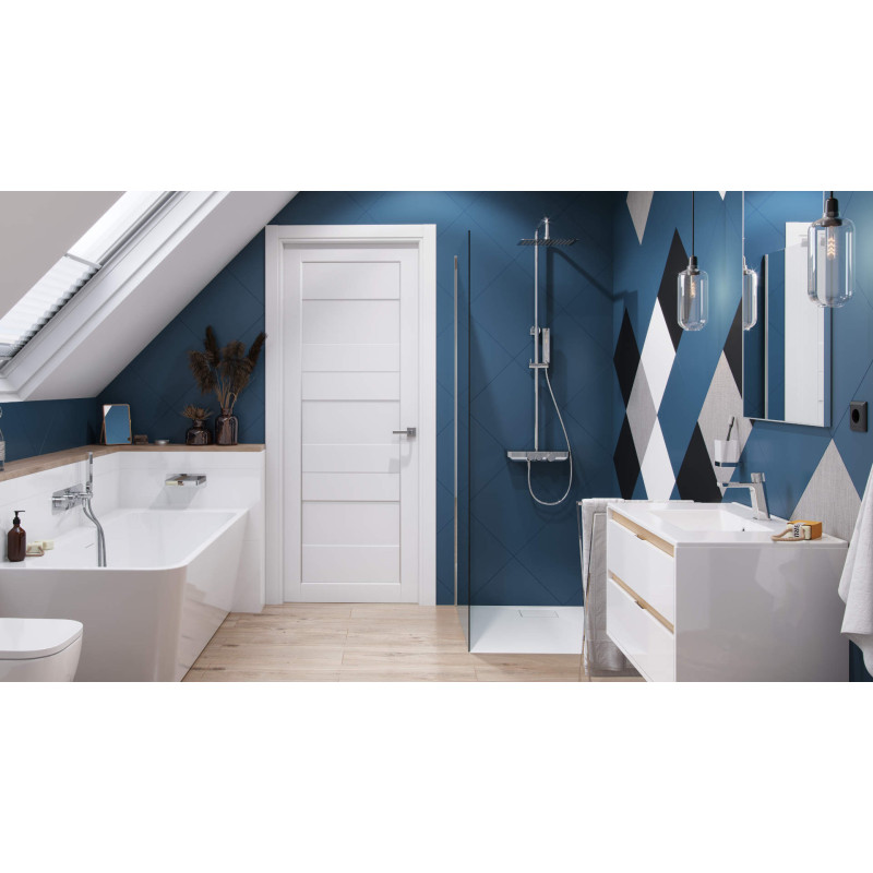 Krotos zestaw prysznicowy natynkowy z deszczownicą 20x30 cm, chrom