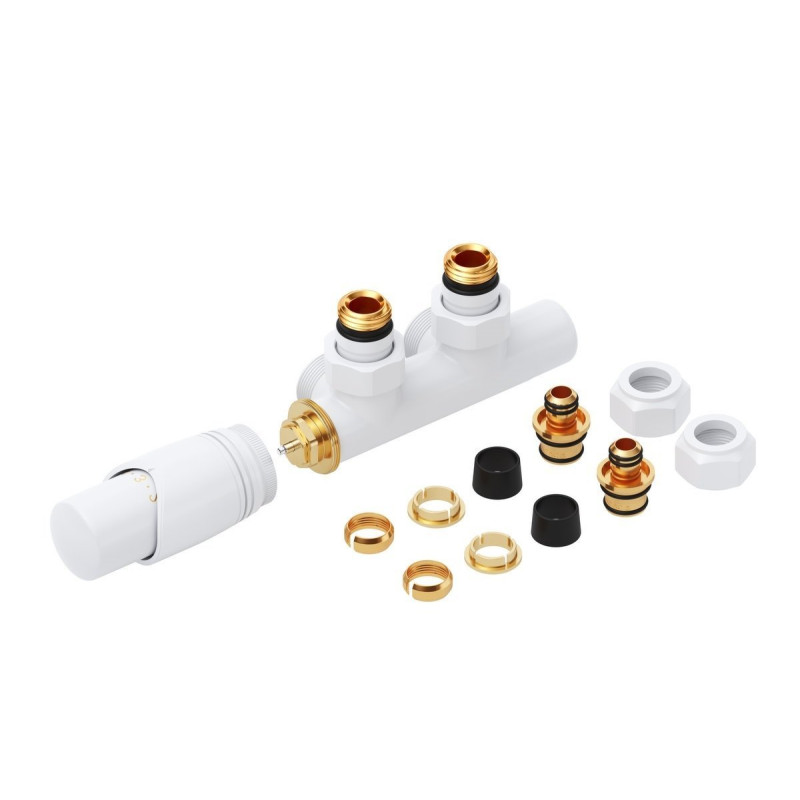 Zawór Termostatyczny V46 Volaro – Perfekcja w Białym Macie, Lewy