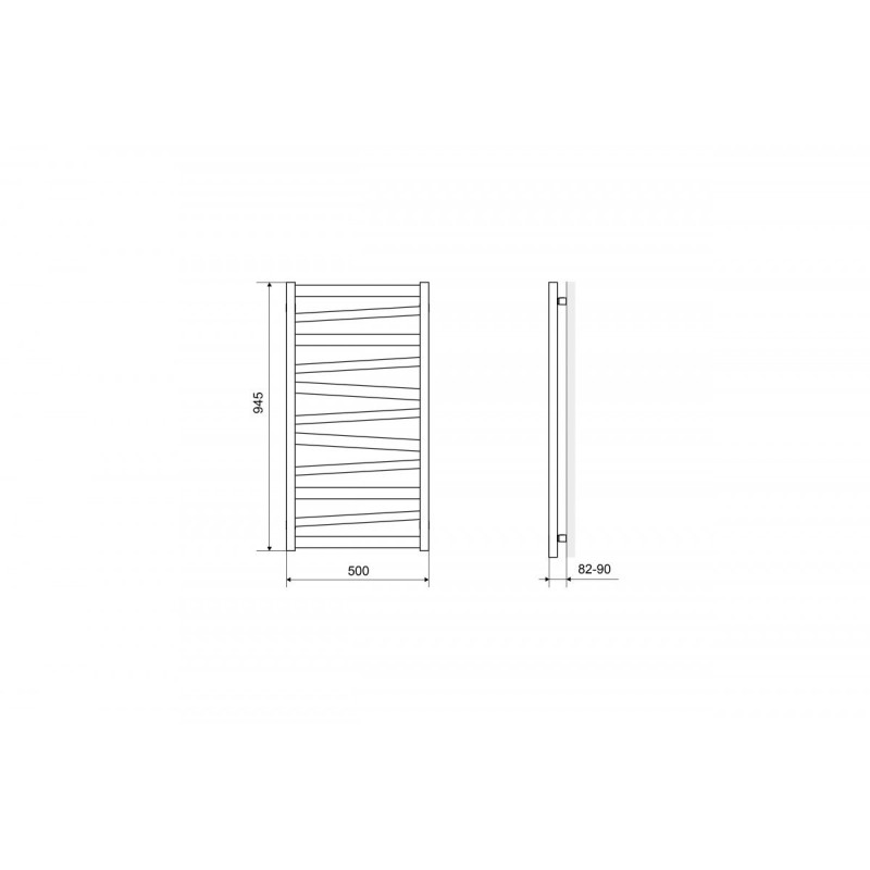 Excellent Italic grzejnik łazienkowy 95x50 cm  biały soft