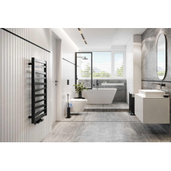 Italic grzejnik łazienkowy 95x50 cm,  czarny soft