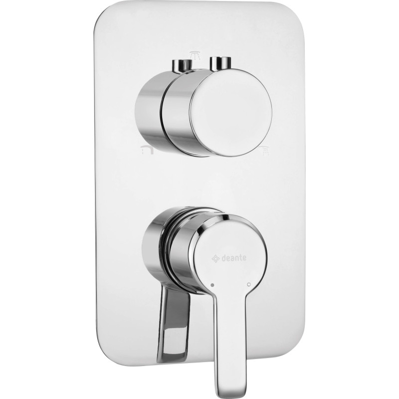 Chromowany Element Zewnętrzny BOXa Podtynkowego - Bateria Mieszaczowa z Mosiądzu