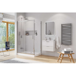 Italic grzejnik łazienkowy 113x50 cm, szary metalik