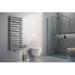 Italic grzejnik łazienkowy 131x50 cm, szary metalik