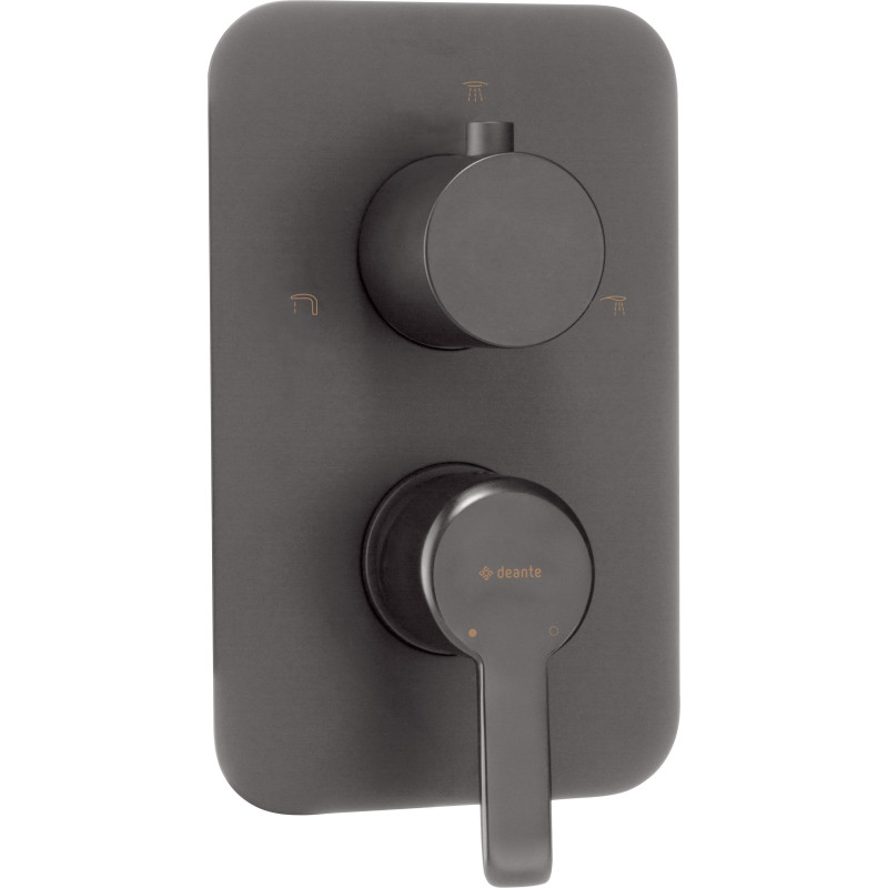 Nowoczesna Bateria Podtynkowa BOX Premium z Wykończeniem Titanium