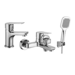 Kuchinox Borgo komplet baterii łazienkowych - wanna chrom