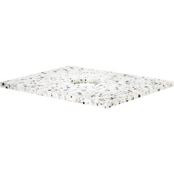 Designerski kamienny blat terrazzo do konsoli łazienkowej 500x600 mm – trwałość i styl