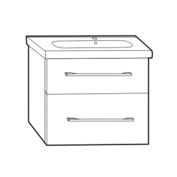 Nowoczesna Szafka Podwieszana ALTA D60 - Stylowy Złoty Dąb + City 60