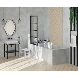 Designerski kamienny blat terrazzo do konsoli łazienkowej 500x600 mm – trwałość i styl