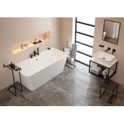 Designerski kamienny blat terrazzo do konsoli łazienkowej 500x600 mm – trwałość i styl