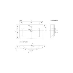 Stylowa Szafka Łazienkowa CAPRI z Umywalką D65 - Elegancja i Funkcjonalność w Twoim Domu