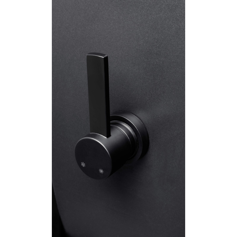 Elegancka Miska WC z Bidetem i Baterią - Nowoczesna Ceramika Nero bez Kołnierza